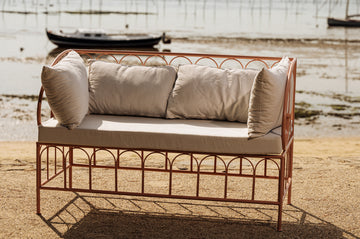 Banquette en fer forgé "Hadid"